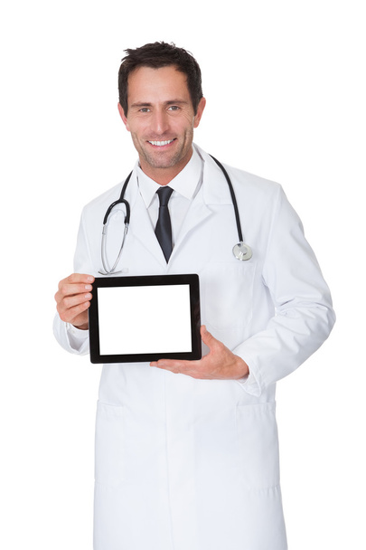Doctor presenting empty digital tablet - Zdjęcie, obraz