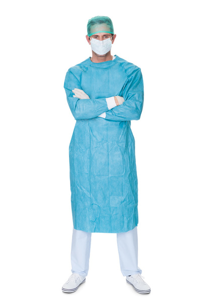 Male surgeon in scrubs uniform - Фото, изображение