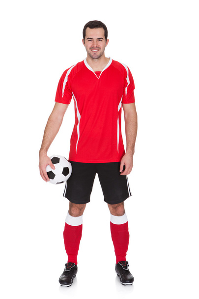 Portrait of professional soccer player - Foto, afbeelding