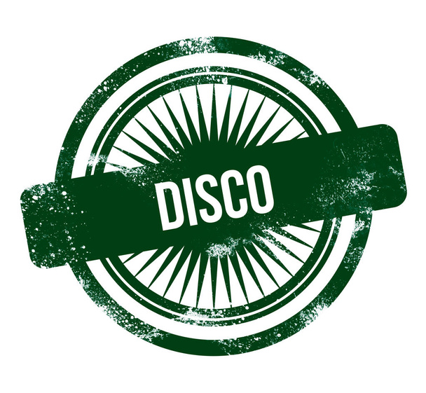 Disco - grüne Grunge-Marke - Foto, Bild