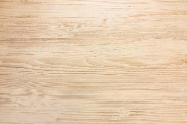 wood texture background, light weathered rustic oak. faded wooden varnished paint showing woodgrain texture. hardwood washed planks pattern table top view - Photo, Image