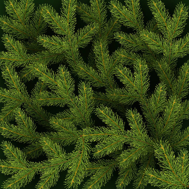 Weihnachten Hintergrund mit realistischen Zweigen des Weihnachtsbaums festlichen Hintergrund Vektor Illustration - Vektor, Bild