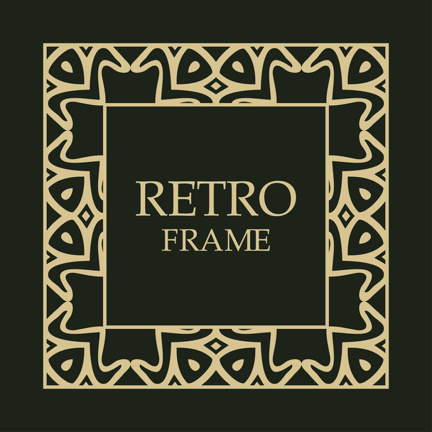 Vintage decorative frame - Vektör, Görsel