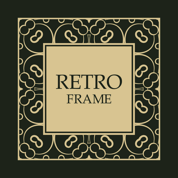 Vintage decorative frame - Vector, Image
