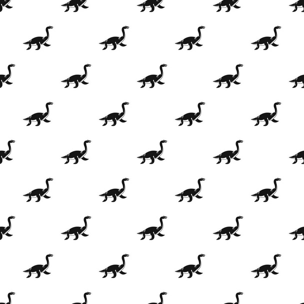 Elasmosaurine dinosaur pattern vector - Vetor, Imagem