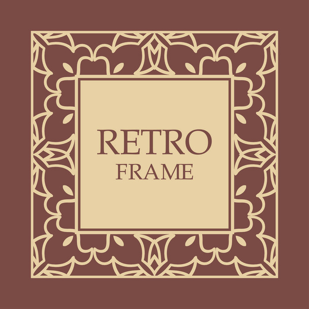 Vintage decorative frame - Vektor, Bild