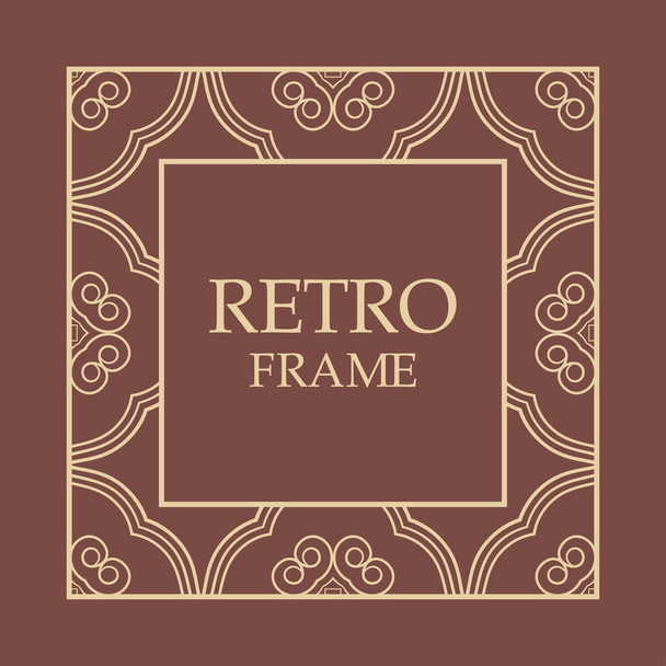 Vintage decorative frame - Διάνυσμα, εικόνα