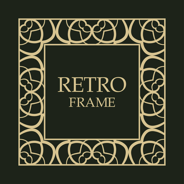 Vintage decorative frame - Vecteur, image