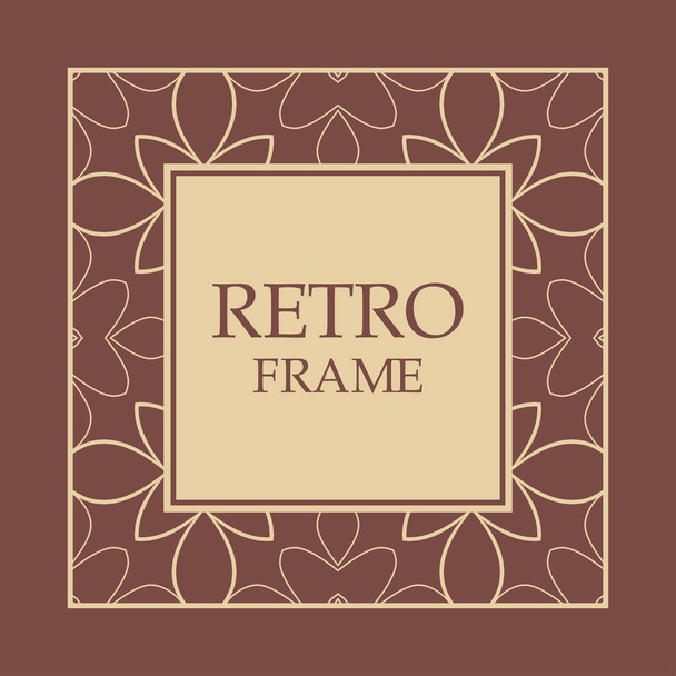 Vintage decorative frame - Vector, imagen