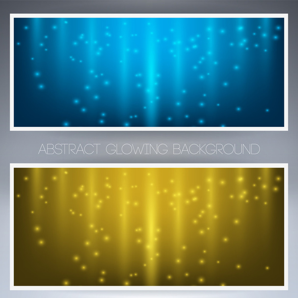 Rahmen mit zwei leuchtend gelben und blauen Farben - Vektor, Bild