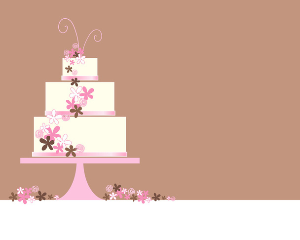 wedding cake abstract - Vettoriali, immagini