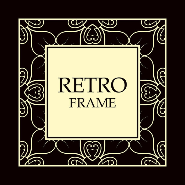 Vintage decorative frame - Вектор,изображение