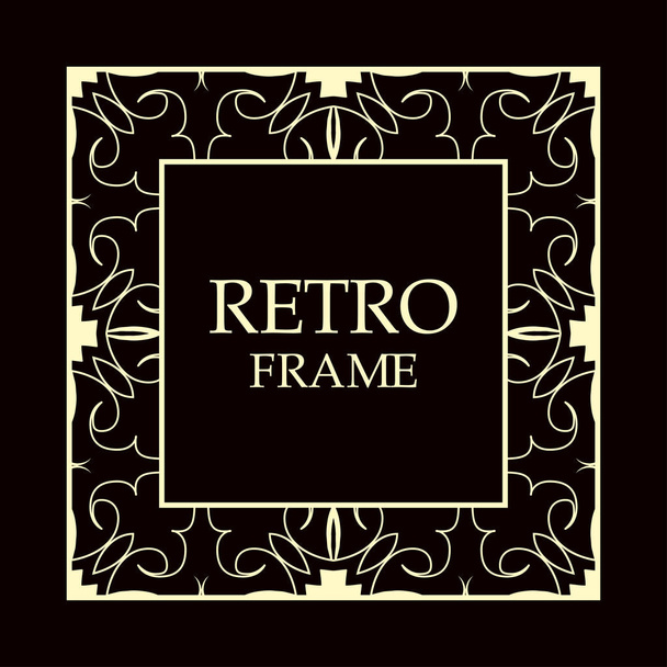 Vintage decorative frame - Vektor, kép