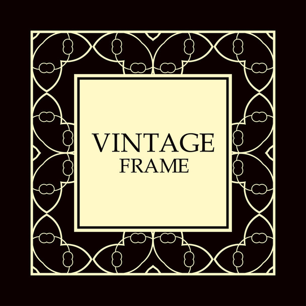 Vintage decorative frame - Vector, afbeelding