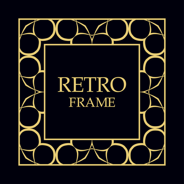 Vintage dekorativer Rahmen - Vektor, Bild