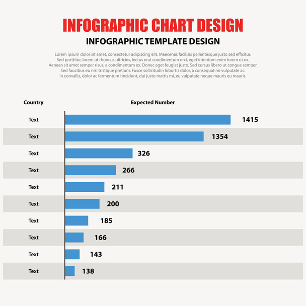 Infographic 10 element comparison design vector template - Vector, afbeelding