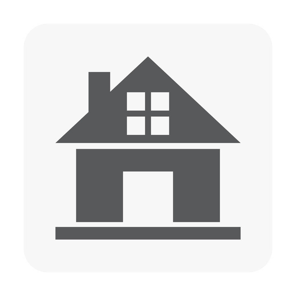 Home building icon on white. - ベクター画像