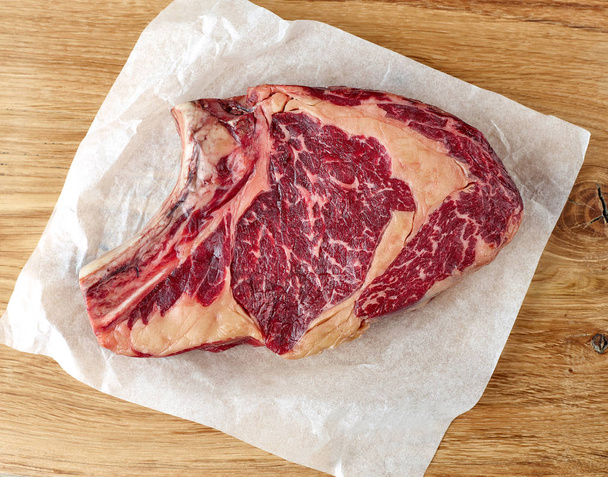 fresh raw rib eye steak - Photo, Image