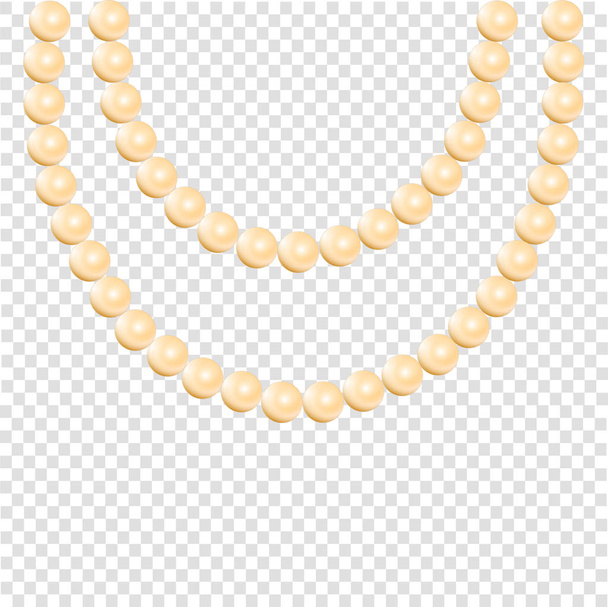 collana di perle isolata su sfondo trasparente, stock illustrazione vettoriale
 - Vettoriali, immagini