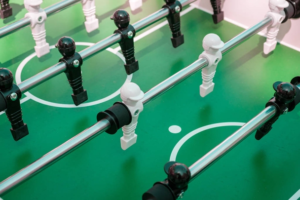 close up de futebol de mesa, mesa mais rápida - conceito de equipe - Foto, Imagem