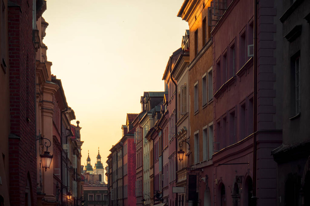 Beautiful old houses in Warsaw - Foto, afbeelding