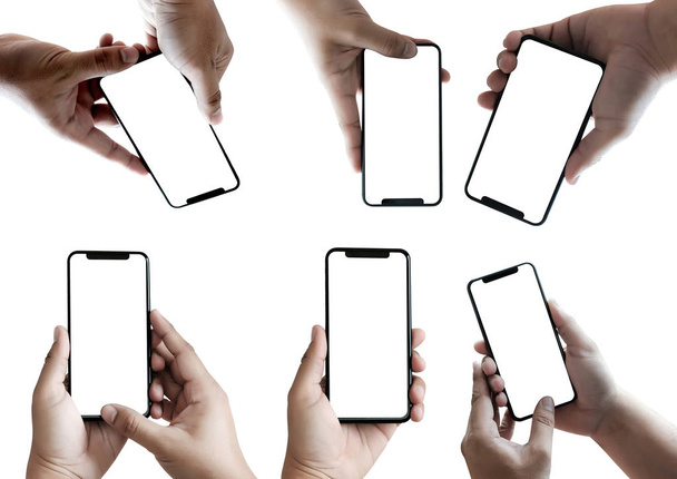 nuovo smartphone Tecnologia telefono con schermo bianco e telaio moderno meno design
 - Foto, immagini