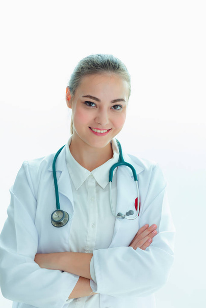 Portrait of young female doctor - Foto, imagen