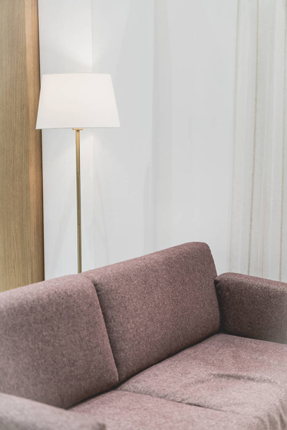 beautiful and comfortable pillow decoration on sofa - vintage effect filter - Fotó, kép