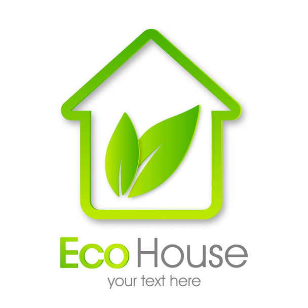 Eco House Vector. Green home - Vector, Image
