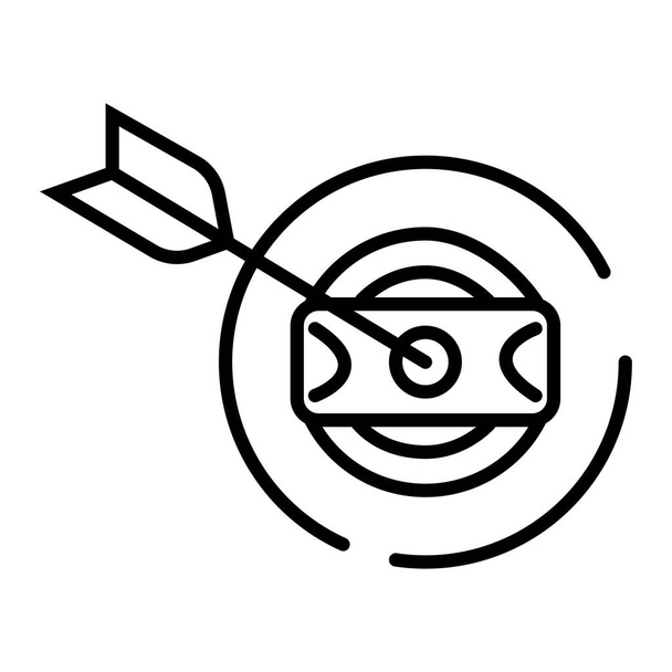 Σύμβολο Dollar dart, εικονογράφηση διάνυσμα - Διάνυσμα, εικόνα