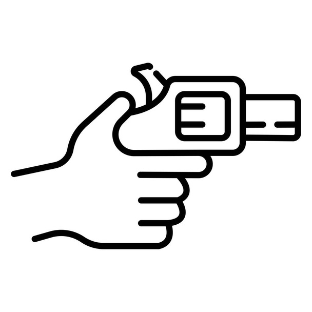 Рука з піктограмою зброї, Векторні ілюстрації
 - Вектор, зображення
