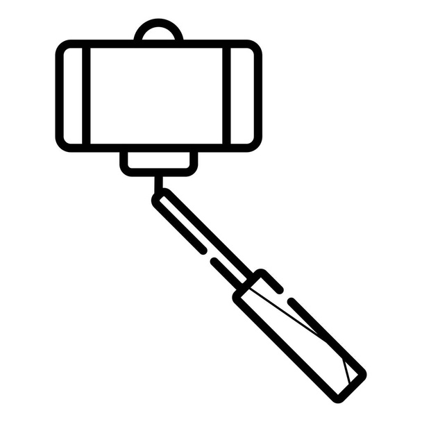 Selfie-Stick-Symbol, Vektorillustration - Vektor, Bild