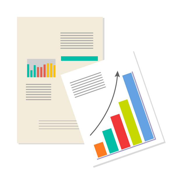 Information Charts, Business Analytics Banner - ベクター画像