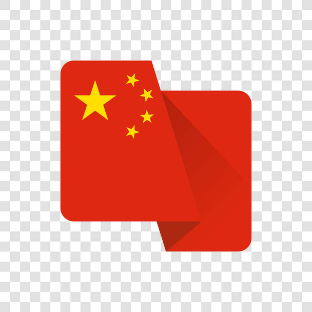 Китайская Народная Республика - Государственный флаг
 - Вектор,изображение