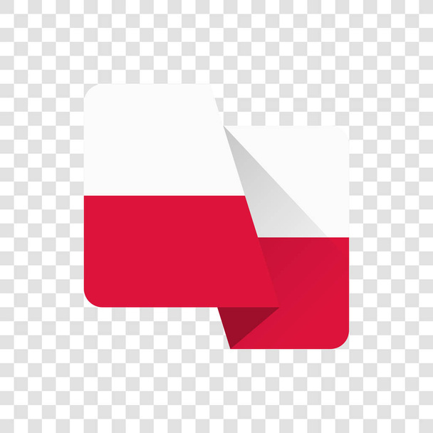 República da Polónia - Bandeira Nacional
 - Vetor, Imagem
