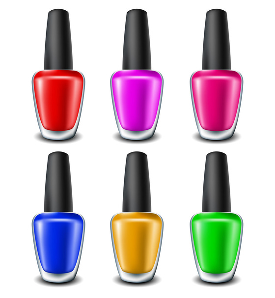 Nail polish set - Vector, Image