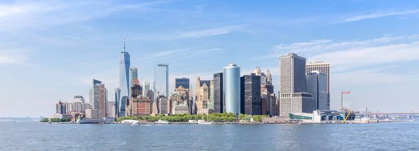 Panoramic view of Lower Manhattan, New York City, USA - Photo, Image