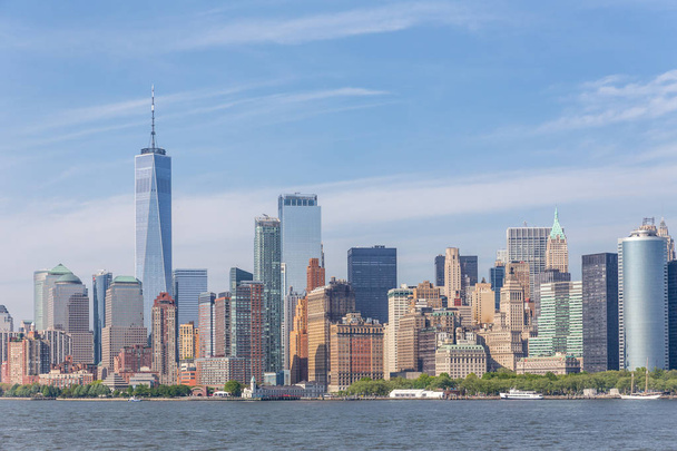 Panoramic view of Lower Manhattan, New York City, USA - Foto, afbeelding