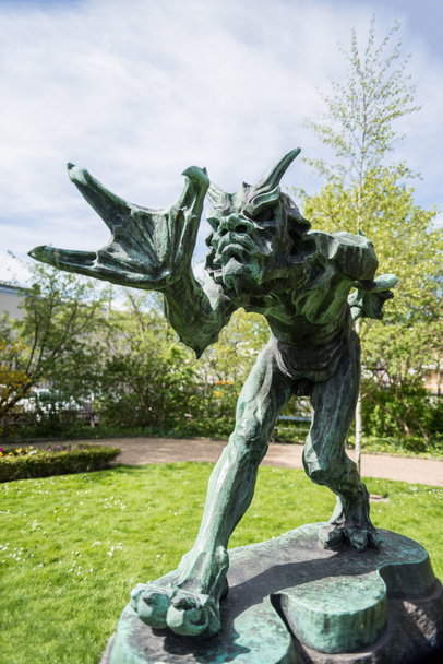 コペンハーゲン、デンマークで公園の彫像のクローズ アップ表示 - 写真・画像