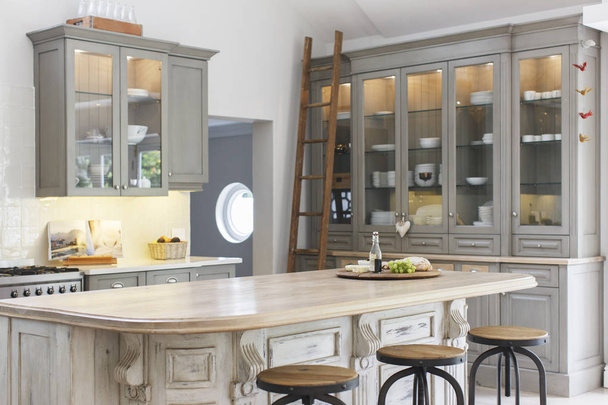 Luxury kitchen indoors during daytime - Photo, Image