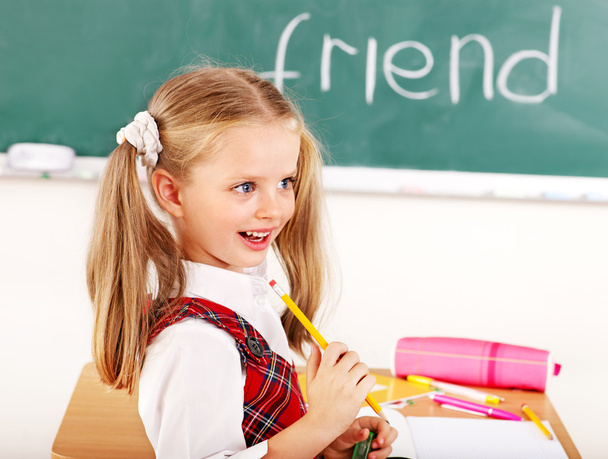 Child in classroom. - Photo, Image