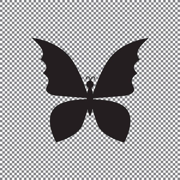 Vector icon pillangó egy átlátszó háttérrel - Vektor, kép