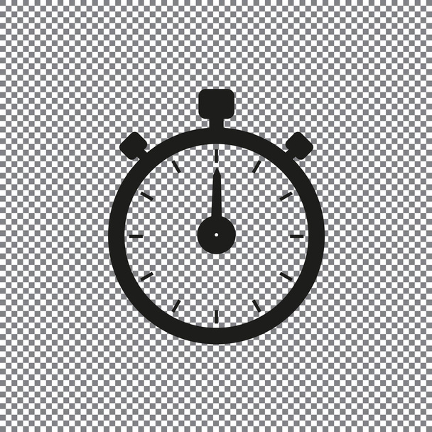 Vektor-Symbol Stoppuhr auf transparentem Hintergrund - Vektor, Bild