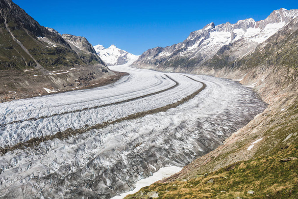 aletsch jäätikkö Sveitsissä - Valokuva, kuva
