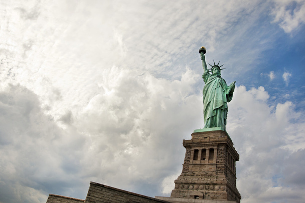 liberty island, new york city a Szabadság-szobor - Fotó, kép