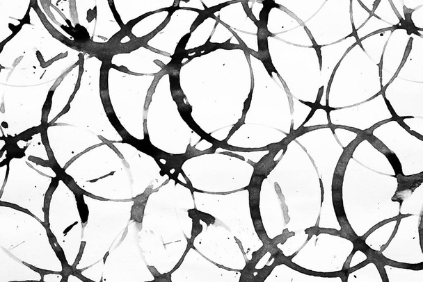 patrón negro monocromo angustiado sobre la textura de fondo de papel blanco
 - Foto, imagen