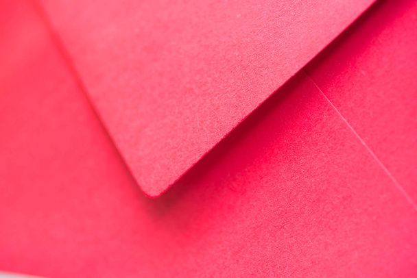 open red color envelope macro selective focus - Фото, зображення
