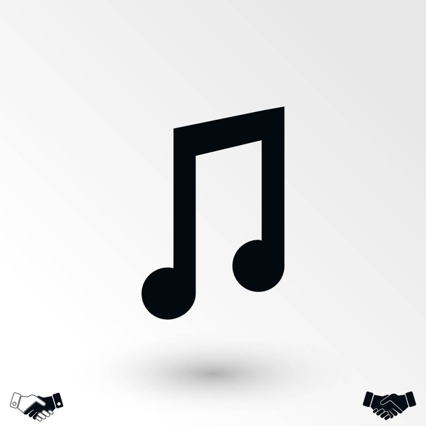 music vector icon, flat design best vector icon - Vector, Image