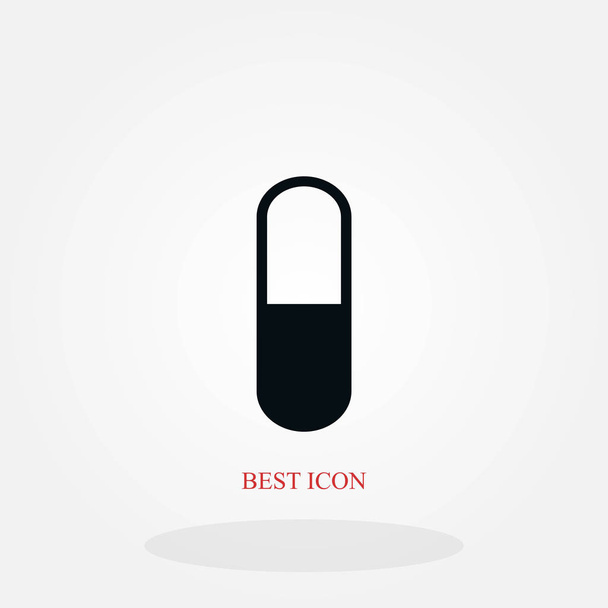 Kapslové vektorové ikony, plochý design nejlepší vektorové ikony - Vektor, obrázek