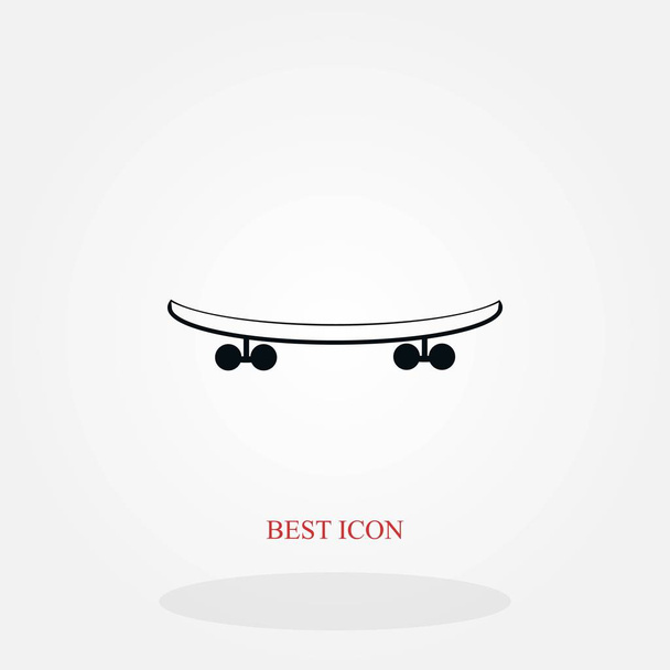  skateboard vector icono, diseño plano mejor vector icono
 - Vector, Imagen
